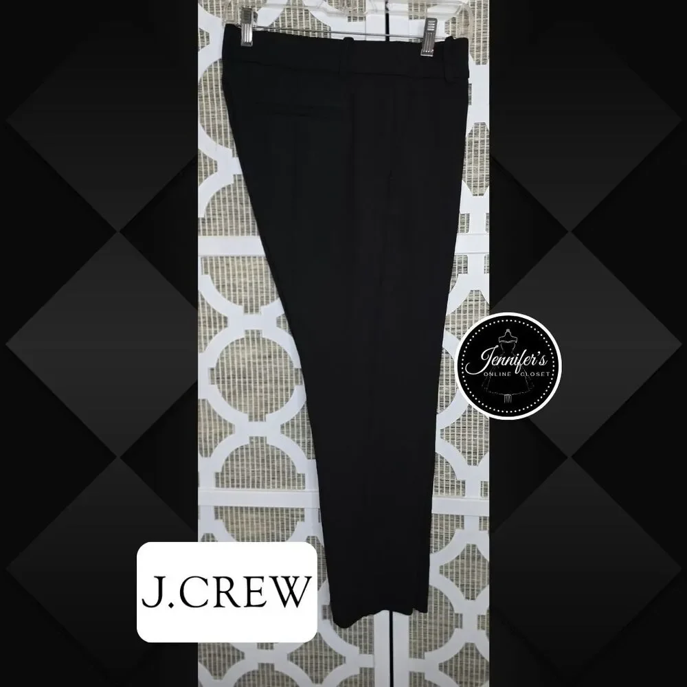 J. Crew Women's Black Cameron Style G9061 Cropped Dress Pants Size 10P